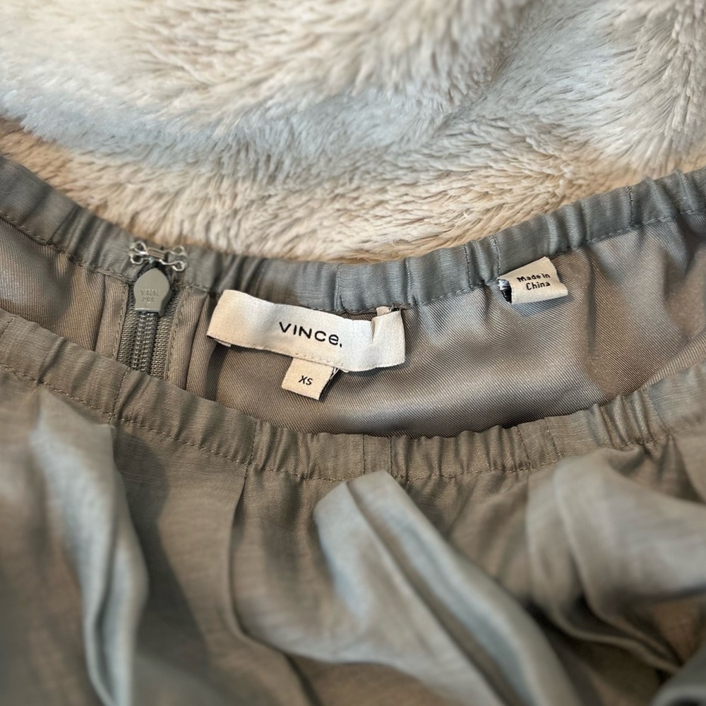 Vince Gathered Midi Skirt